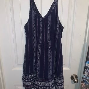 Blue, printed sundress